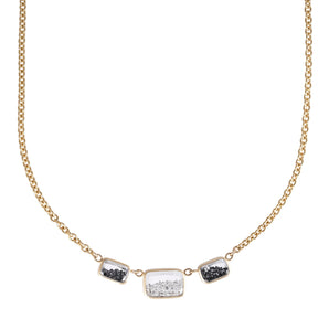 Triple Ten Fourteen Necklace Necklace - Moritz Glik diamonds Ready to Ship black diamond