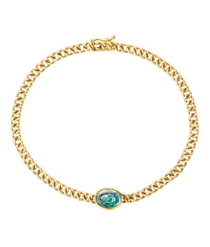 Unidinho Oval Bracelet Petite Emerald Bracelets - Moritz Glik emeralds