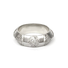 Load image into Gallery viewer, 22K White Gold and Diamonds Hexagon Band Rings - Moritz Glik Ready to Ship Sale Archived

