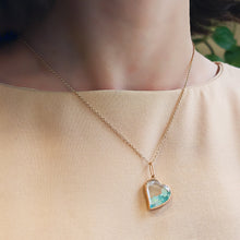 Load image into Gallery viewer, Afago Paraíba Pendant Necklaces - Moritz Glik Heart other gemstones Elos
