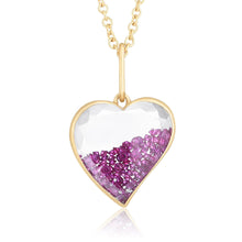 Load image into Gallery viewer, Afago Ruby Pendant Necklaces - Moritz Glik Heart rubies Elos
