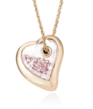 Alma Necklace Necklace - Moritz Glik Heart diamonds