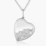 Amora Heart Pendant Necklaces - Moritz Glik Ready to Ship diamonds