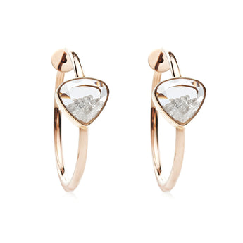 Aro 25 Diamond Hoops Earrings - Moritz Glik diamonds Hoops Apura
