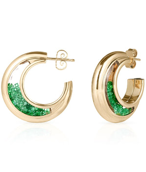 Artemis Earrings Emerald Earrings - Moritz Glik Roda emeralds