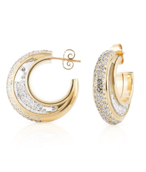 Artemis Pave Earrings Earrings - Moritz Glik Roda diamonds