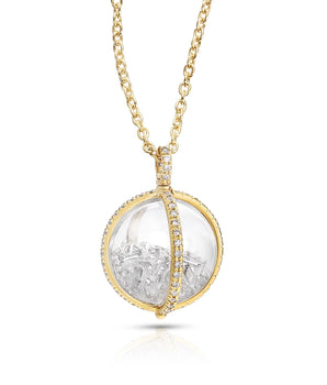 Globe 15 Shaker Pendant Necklaces - Moritz Glik diamonds Core