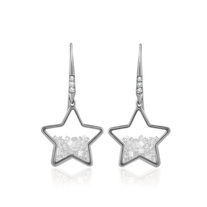 Baby Star Shaker Earrings Earrings - Moritz Glik diamonds Get Festive Celestial