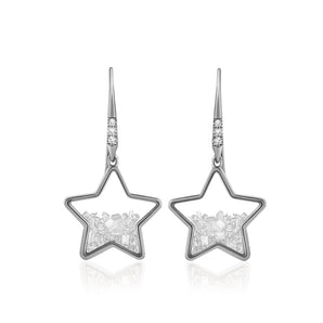 Baby Star Shaker Earrings Earrings - Moritz Glik diamonds Get Festive Celestial