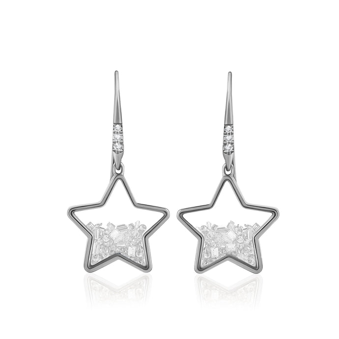Baby Star Shaker Earrings Earrings - Moritz Glik diamonds Get Festive Celestial