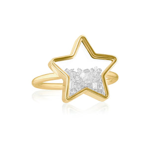 Baby Star Shaker Ring Rings - Moritz Glik diamonds Muda Celestial