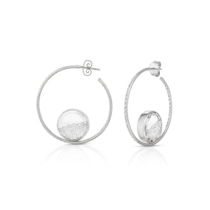 Baile Pave Hoops Earrings - Moritz Glik Ready to Ship diamonds