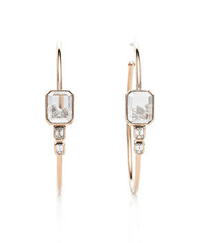 Bala Diamond Hoops Earrings - Moritz Glik diamonds Hoops Apura