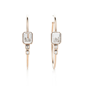 Bala Diamond Hoops Earrings - Moritz Glik diamonds Hoops Apura