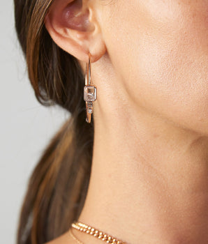 Bala Emerald Hoops Earrings - Moritz Glik diamonds emeralds Apura