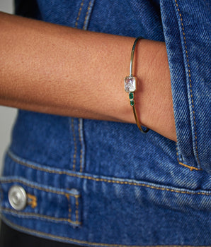 Bala Shaker Cuff Bracelets - Moritz Glik diamonds emeralds Apura