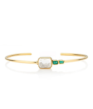 Bala Shaker Cuff Bracelets - Moritz Glik diamonds emeralds Apura
