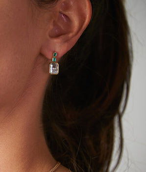 Bala Shaker Earrings Earrings - Moritz Glik diamonds emeralds Apura