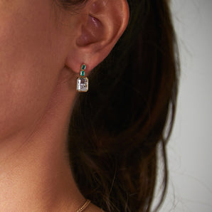 Bala Shaker Earrings Earrings - Moritz Glik diamonds emeralds Apura
