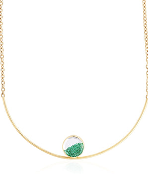 Bambole 18 Emerald Necklace Necklaces - Moritz Glik emeralds Circo