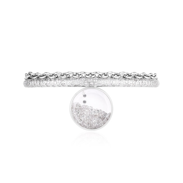 Bambole Chain & Pave Cuff Bracelet Bracelets - Moritz Glik diamonds Circo