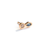 Bang Diamond and Sapphire Stud Earrings - Moritz Glik Ready to Ship sapphires diamonds