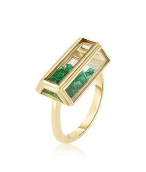 Bau Shaker Ring Emerald Ring - Moritz Glik janela Ready to Ship emeralds