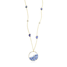 Load image into Gallery viewer, Big Blue Sapphire Pendent Necklaces - Moritz Glik Kaleidoscope Colors sapphires diamonds
