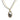 Black Diamond Oval Pendant Necklace - Moritz Glik Archived