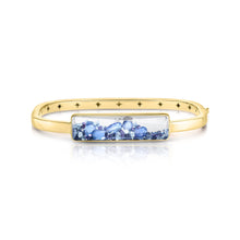 Load image into Gallery viewer, Blue Sapphires Shaker Bangle (Limited Edition) Bracelets - Moritz Glik Core Kaleidoscope Colors Colors
