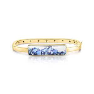 Blue Sapphires Shaker Bangle (Limited Edition) Bracelets - Moritz Glik Core Kaleidoscope Colors Colors