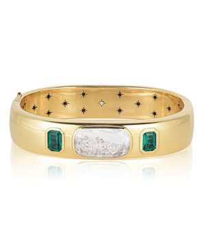 Brado Bangle Bracelets - Moritz Glik Elos emeralds diamonds
