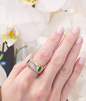 Brado Cigar Band Rings - Moritz Glik diamonds Elos Cigar Band