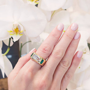 Brado Cigar Band Rings - Moritz Glik diamonds Elos Cigar Band