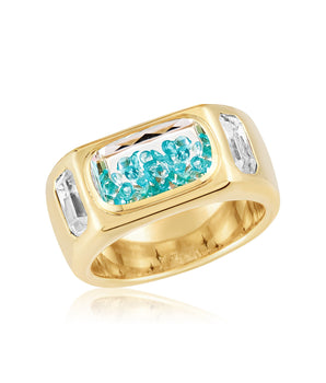 Brado Cigar Band Paraiba & Diamond Ring - Moritz Glik Paraíba Tourmaline Ready to Ship diamonds