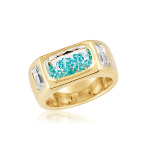 Brado Cigar Band Paraiba & Diamond Ring - Moritz Glik Paraíba Tourmaline Ready to Ship diamonds