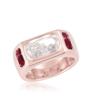 Brado Cigar Band Ruby Rings - Moritz Glik diamonds Elos Cigar Band