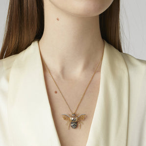 Bumble Bee Brooch and Pendant Necklaces - Moritz Glik Creatures diamonds Brooch