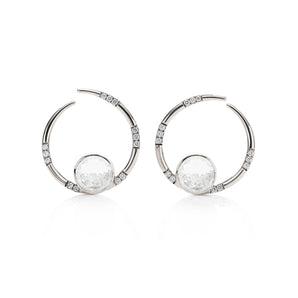 Caracol Diamond Earrings - Moritz Glik diamonds