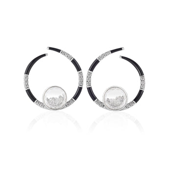 Caracol Enamel Earrings Earrings - Moritz Glik diamonds Apura