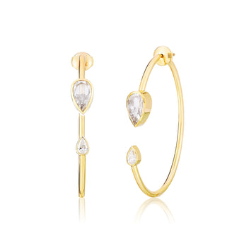 Cava Hoop Earrings Earrings - Moritz Glik diamonds fall edit Circo