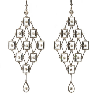 Chandelier Diamond Earrings Earrings - Moritz Glik diamonds Ready to Ship Archived