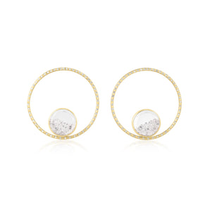 Circo 38 Pave Earrings Earrings - Moritz Glik diamonds Hoops Circo