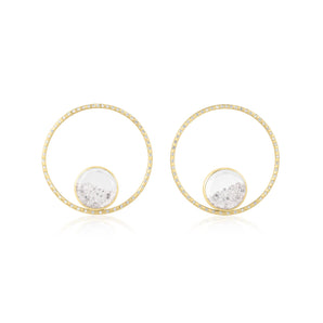 Circo 38 Pave Earrings Earrings - Moritz Glik diamonds Hoops Circo