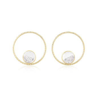 Circo 38 Pave Earrings Earrings - Moritz Glik diamonds Hoops Circo