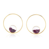 Circo 45 Black & Ruby Earrings Earrings - Moritz Glik Circo diamonds black diamond