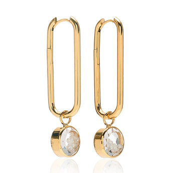 Clipe Two-Tone Hoop Earrings Earrings - Moritz Glik diamonds fall edit Circo