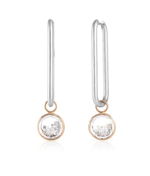 Clipe Two-Tone Hoop Earrings Earrings - Moritz Glik diamonds fall edit Circo