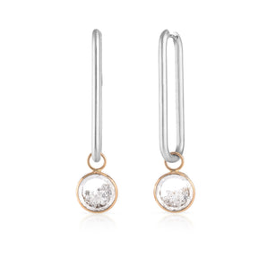 Clipe Two-Tone Hoop Earrings Earrings - Moritz Glik diamonds fall edit Circo