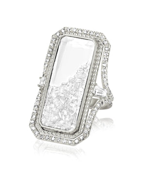 Cocktail Shaker Ring Rings - Moritz Glik Core diamonds Cocktail Ring